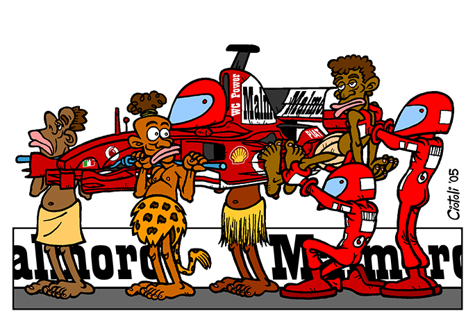 Una Vignetta per il Blog - Il Pit Stop della schiavitù